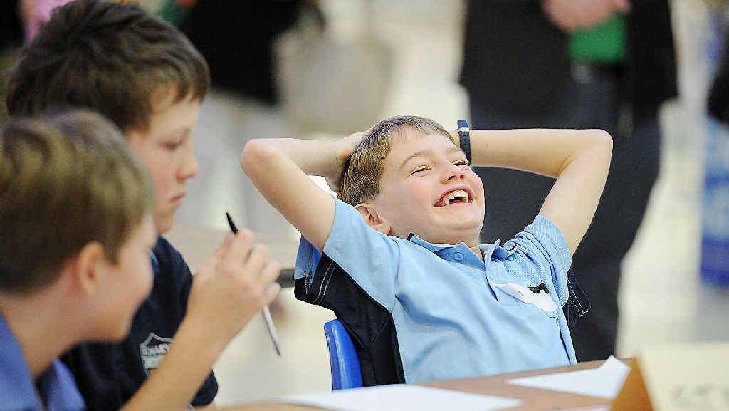 St Mary’s student Sam Rogers is chuffed his team have made it into the semi-final of the spelling bee. St Mary’s student Sam Rogers is chuffed his team have made it into the semi-final of the spelling bee.